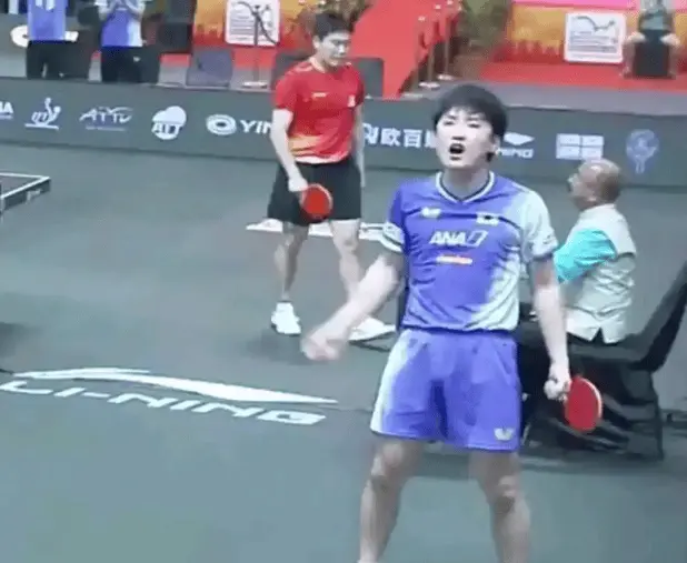 访时表示, 而张本智和, 年轻选手的 访时表示, 而张本智和, 年轻选手的